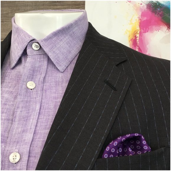 Ted baker Mens Suit‎ Jacket Blazer Sport Coat Two Button Wool 42L Casual Formal - Picture 4 of 13